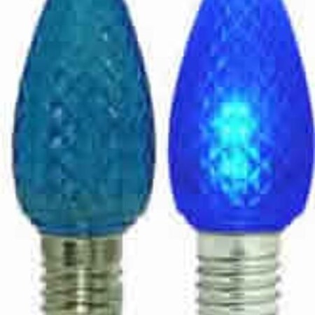 Ilc Replacement for Damar Led-c9tb Trans-blue 120v replacement light bulb lamp, 2PK LED-C9TB TRANS-BLUE 120V DAMAR